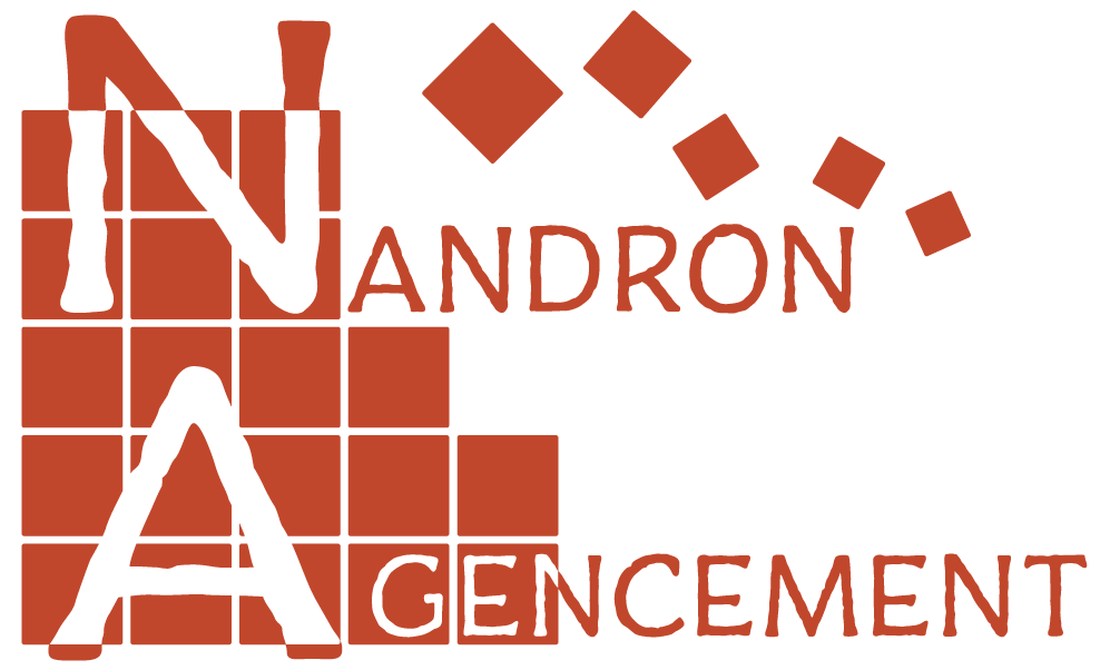 Logo Nandron agencement en couleur orange